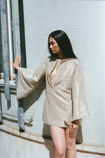 Load image into Gallery viewer, Twiggy Kimono Micro Mini Dress
