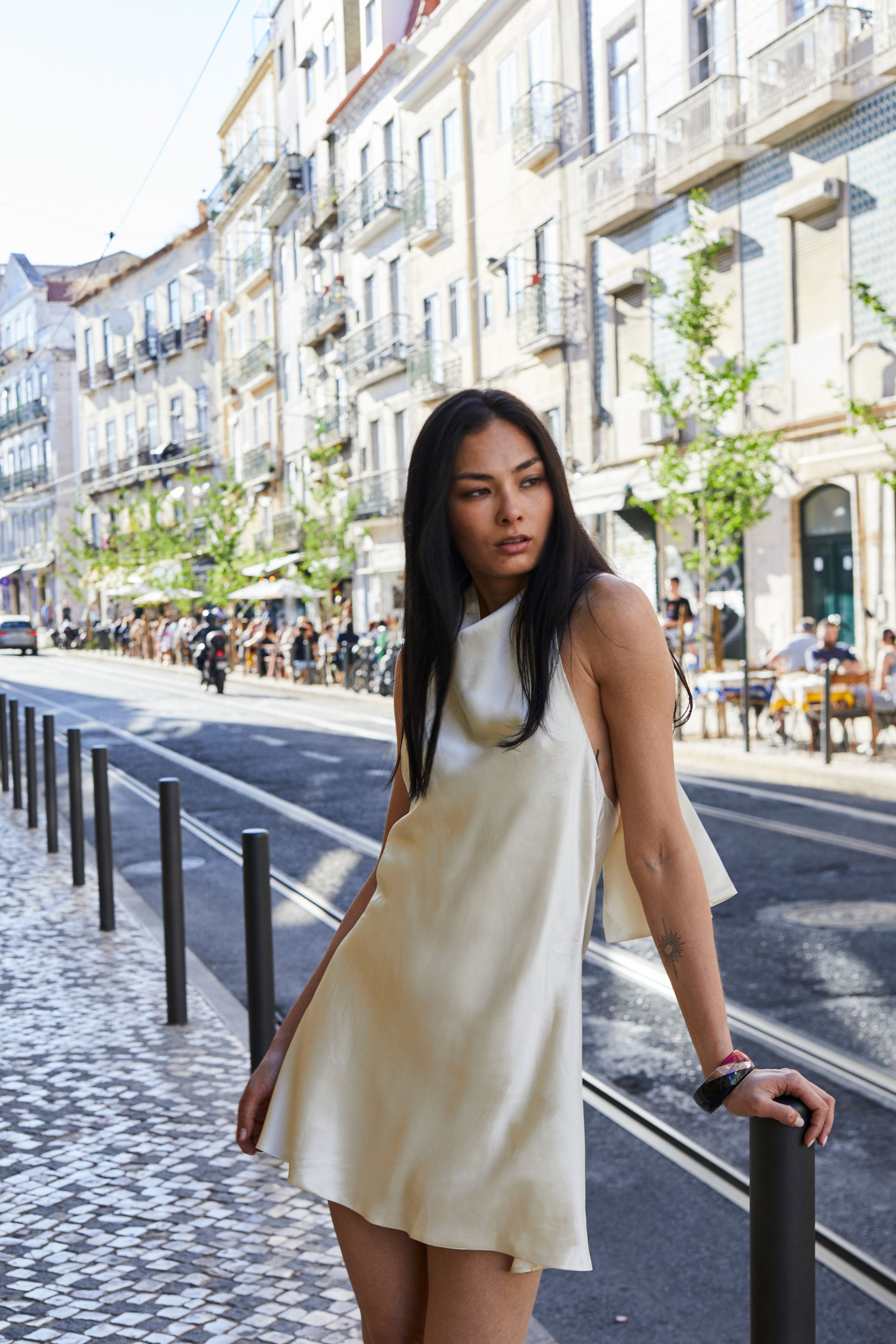 Silk Mini Dress Halter Silk Mini Dress By Danenberg Silk Mini Dress Halter Silk Mini Dress By Danenberg
