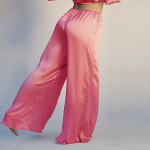 Hayworth silk wide leg pants