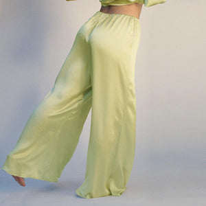 Hayworth silk wide leg pants