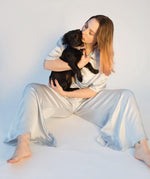 Load image into Gallery viewer, Hayworth silk wide leg pants
